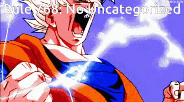 a picture of a cartoon character with the words rule 7668 no uncategorized below him