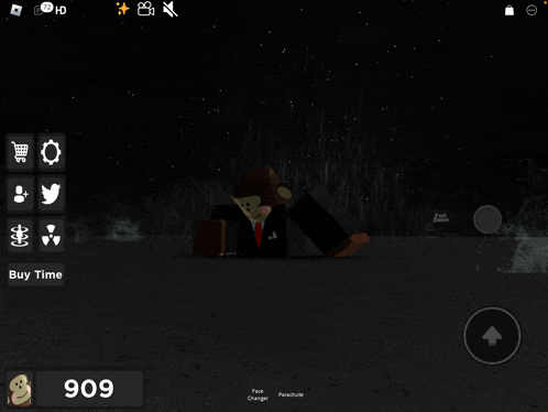 a screen shot of a video game with the number 909 on the bottom
