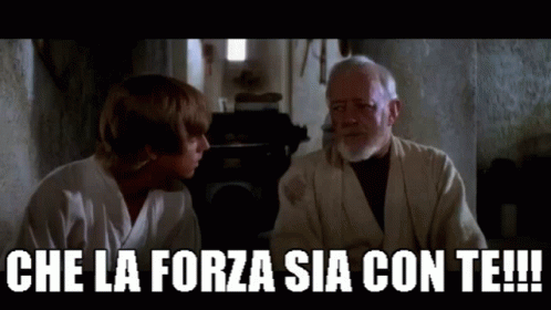 Obi Wan Kenobi Che La Forza Sia Con Te GIF - Obi Wan Kenobi Che La Forza Sia Con Te May The Force Be With You GIFs