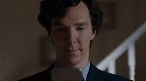Sherlock Text GIF - Sherlock Text Smile GIFs