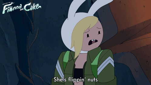 She'S Flippin Nuts Fionna GIF - She'S Flippin Nuts Fionna Adventure Time Fionna And Cake GIFs