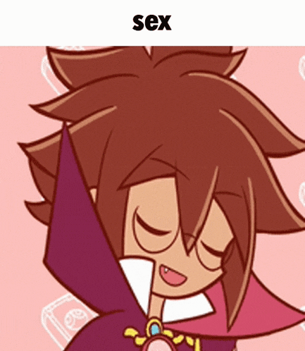 a picture of a cartoon character with the word sex underneath