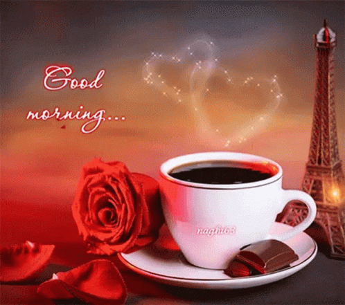 Good Morning Coffee GIF - Good Morning Coffee Rose GIFs