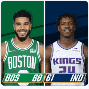 Boston Celtics (68) Vs. Indiana Pacers (61) Third-fourth Period Break GIF - Nba Basketball Nba 2021 GIFs