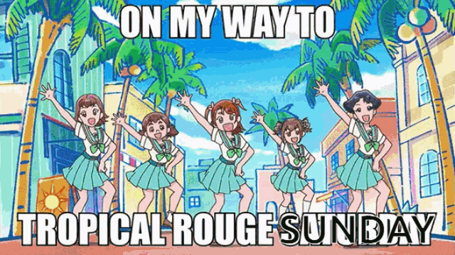 Tropical Rouge Precure GIF - Tropical Rouge Precure On My Way GIFs