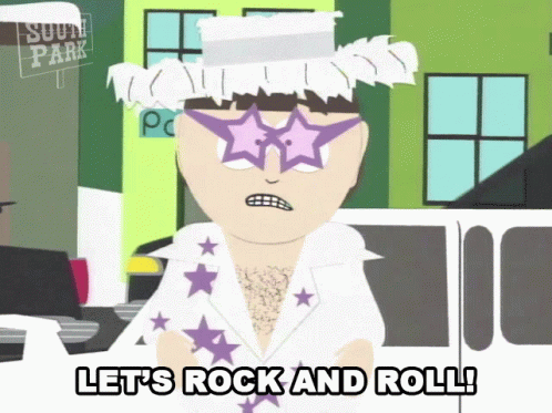 Lets Rock And Roll Elton John GIF - Lets Rock And Roll Elton John South Park GIFs