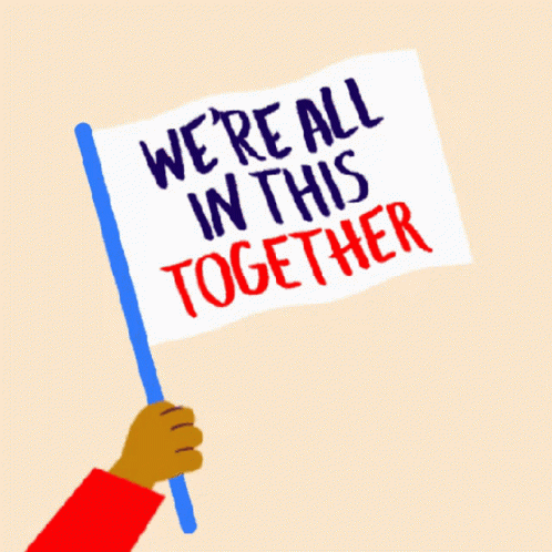 Were All In This Together Flag GIF - Were All In This Together Flag Alone GIFs