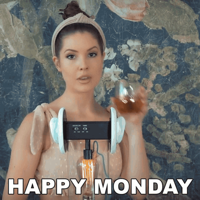 Happy Monday Amanda Cerny GIF - Happy Monday Amanda Cerny Asmr GIFs