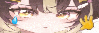 a close up of a girl 's face with a tear coming out of her eye .
