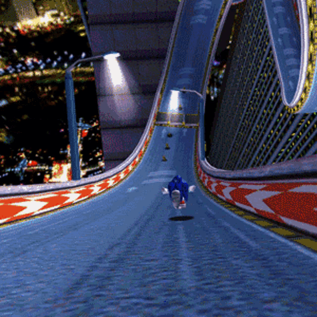 Sonic Adventure Speed Highway GIF - Sonic Adventure Speed Highway Loop GIFs