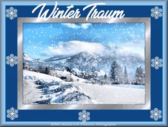 Verträumte Winter Grüße GIF