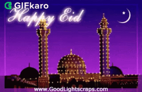 Happy Eid Gifkaro GIF - Happy Eid Gifkaro Have A Great Eid GIFs