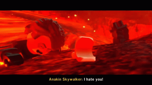 Lego Star Wars Anakin Skywalker GIF - Lego Star Wars Anakin Skywalker I Hate You GIFs