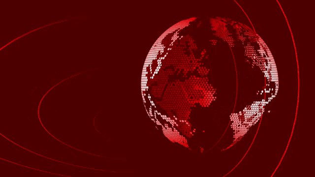 a live stream of hot breaking news with a globe