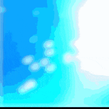a blue background with a white circle in the center