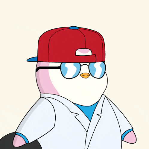 a cartoon of a bowler wearing a red hat that says ' a ' on it