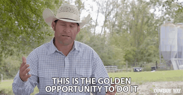 This Is The Golden Opportunity To Do It Chris Booger Brown GIF - This Is The Golden Opportunity To Do It Chris Booger Brown The Cowboy Way Alabama GIFs