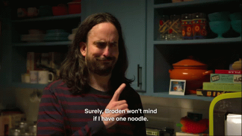 Aunty Donna Whats One Noodle GIF - Aunty Donna Whats One Noodle Just One Noodle GIFs