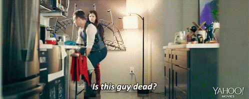 Anna Kendrick Is This Guy Dead GIF - Anna Kendrick Is This Guy Dead Corpse GIFs