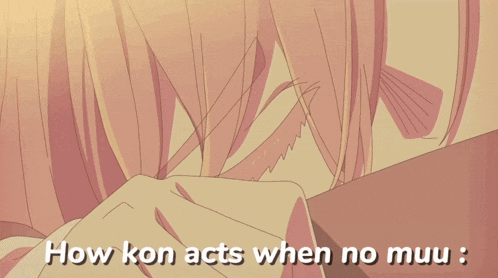 how kon acts when no muu is written on a blackboard