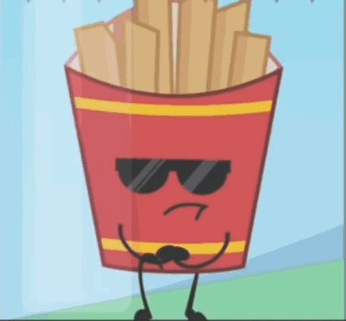 Fries Gangnam Style GIF - Fries Gangnam Style Battle For Dream Island GIFs
