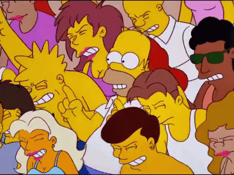 Dancing GIF - Spring Break Homer Simpson Concert GIFs