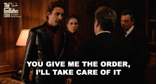 You Give Me The Order Ill Take Care Of It GIF - You Give Me The Order Ill Take Care Of It Vincent Mancini GIFs
