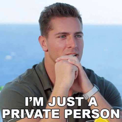 Im Just A Private Person Nathan Kroger GIF - Im Just A Private Person Nathan Kroger The Real Love Boat GIFs