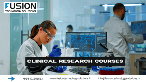 an ad for fusion technology solutions shows two scientists working in a laboratory