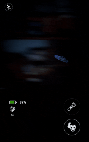 a screenshot of a video game shows the battery being 82%