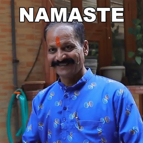 Namaste Satish Sharma GIF - Namaste Satish Sharma Namaskar GIFs