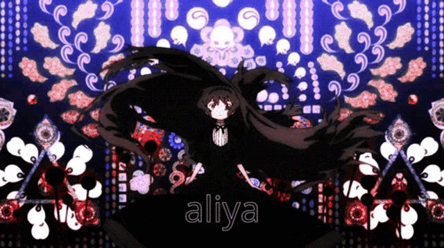 a picture of a girl with the name aliya written on it