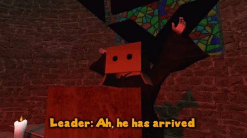 Smg4 Box Leader GIF - Smg4 Box Leader Ah He Has Arrived GIFs