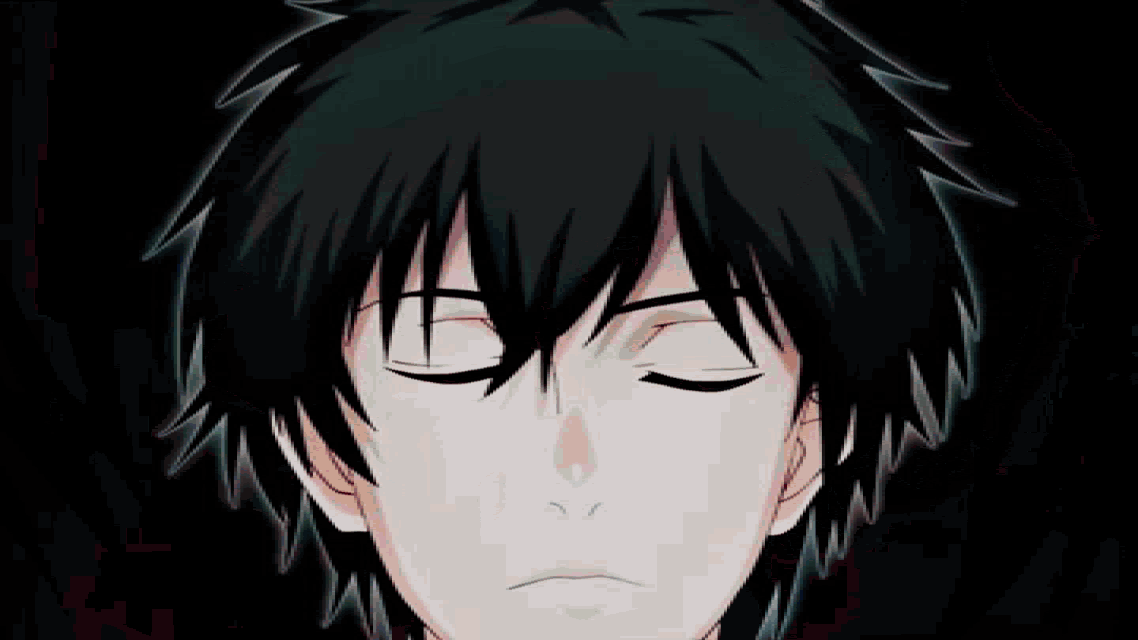 a couple of anime characters hugging each other in a dark room