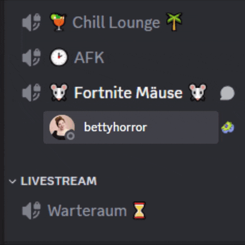 a screenshot of bettyhorror 's fortnite mouse account