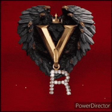 a poster for vocal superstar shows a heart with wings and a letter v on it