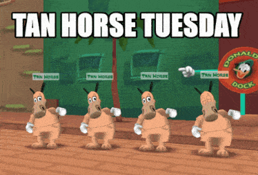 Tan Horse Tuesday GIF - Tan Horse Tuesday Toontown GIFs