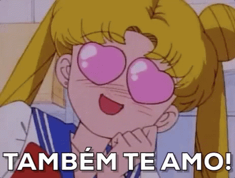 Também Te Amo / Corações / Sailor Moon GIF - Sailor Moon I Love You Too In Love GIFs