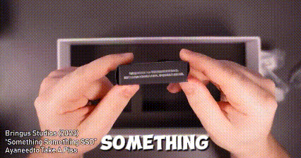 a person is holding something in their hands that says something on the bottom