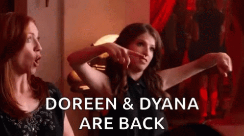 Doreen And Dyana Are Back Boom GIF - Doreen And Dyana Are Back Boom Anna Kendrick GIFs