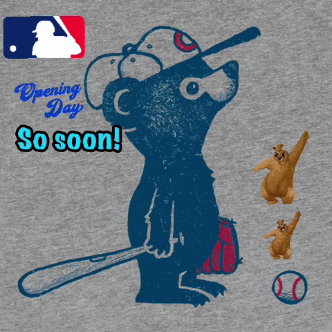 a bear holding a baseball bat with the words so soon behind it