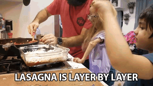 Lasagna Layer By Layer GIF - Lasagna Layer By Layer Food Baby GIFs