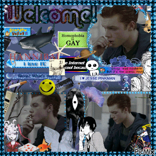 a collage of pictures with the words welcome on the top left