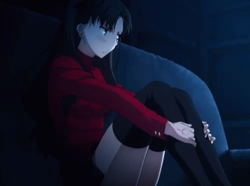 Rin Tohsaka Anime GIF - Rin Tohsaka Anime Sad GIFs