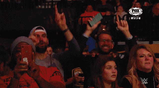 a wrestling match is being broadcasted on fox