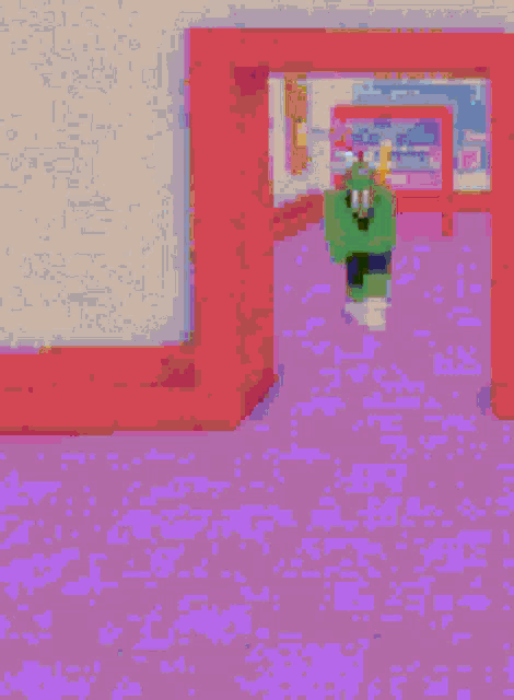 a pixel art of a man in a suit and tie
