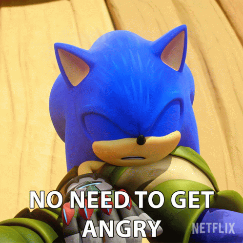No Need To Get Angry Sonic The Hedgehog GIF - No Need To Get Angry Sonic The Hedgehog Sonic Prime GIFs