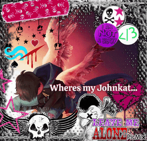 a poster that says where 's my johnkat ' on it