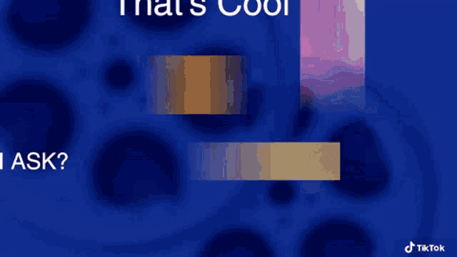 a blue background with the words that 's cool but did i ask on it