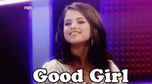 Good Girl GIF - Good Girl Selena Gomez Smile GIFs